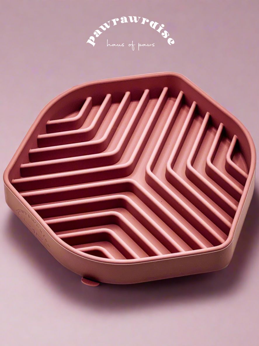 Fika Slow Feeder Bowl – pet feeding enrichment bowl with textured surface