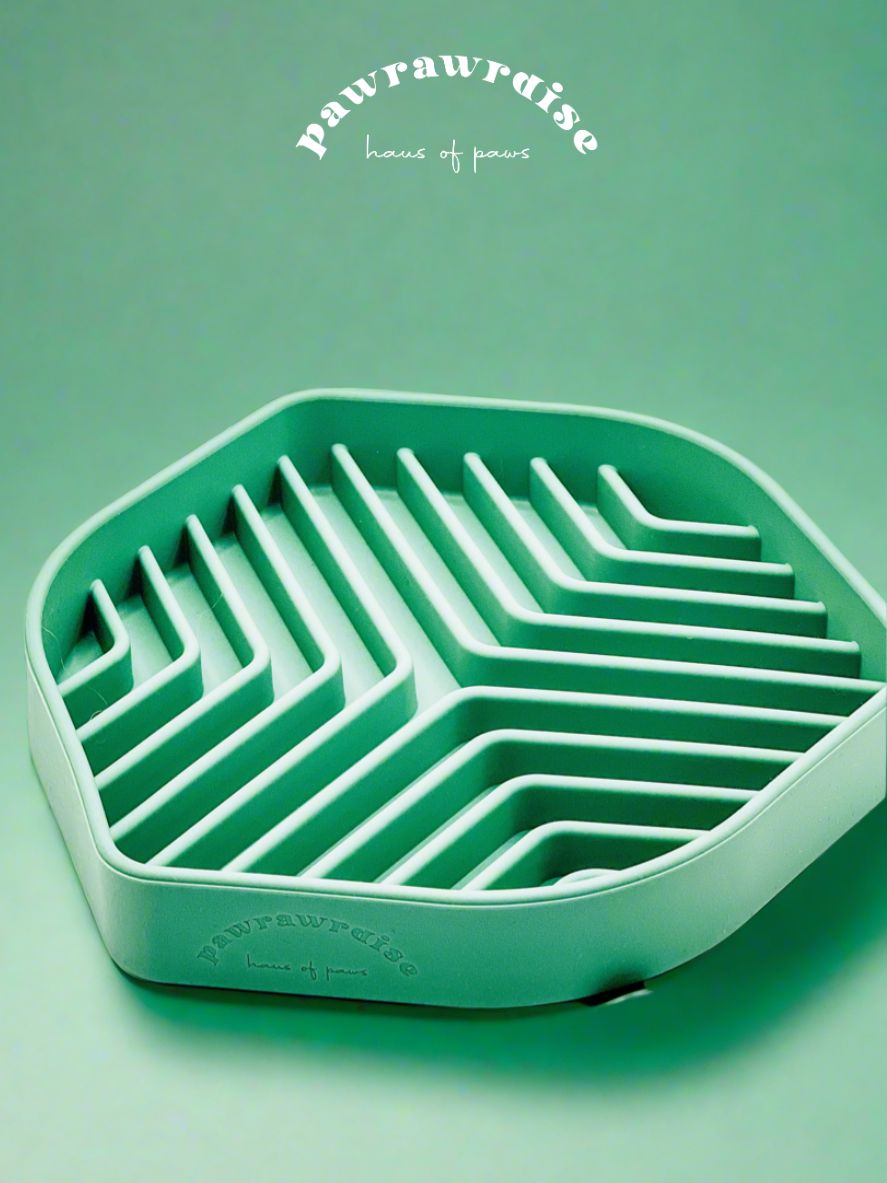 Fika Slow Feeder Bowl – pet feeding enrichment bowl with textured surface