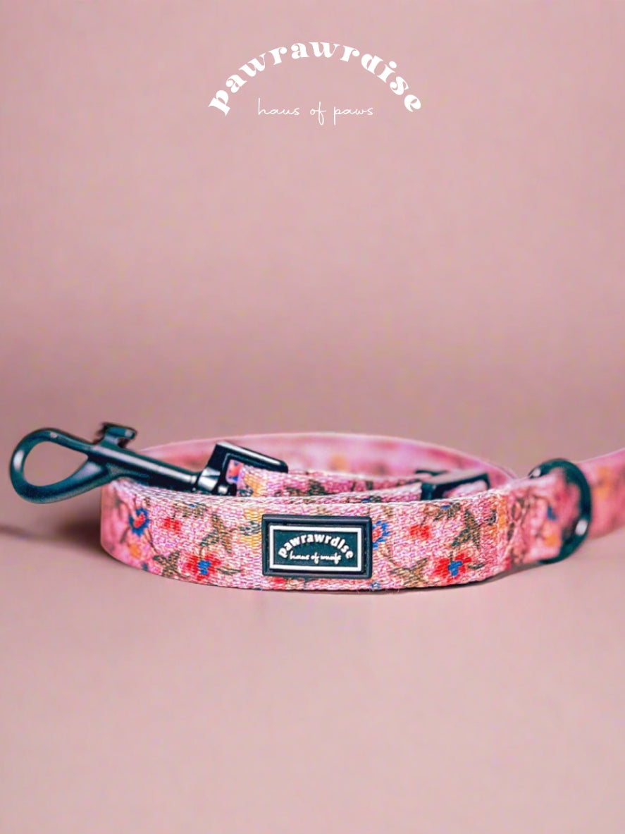 Leigh Nonya Blossom Adjustable Leash: coordinating pet leash with Nonya-inspired floral print