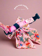 Leigh Nonya Blossom Sailor Bow: decorative pet bow in Nonya-inspired floral print