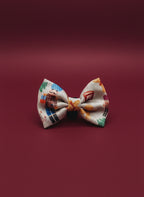 Noel's Tradition Bow Tie – decorative pet bow in a festive print