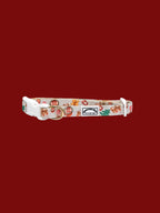 Noel’s Tradition Dog Collar – adjustable dog collar with D-ring and festive print