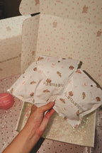 Pawrawrdise Secret Bow Club box of three mystery pet pillow bows