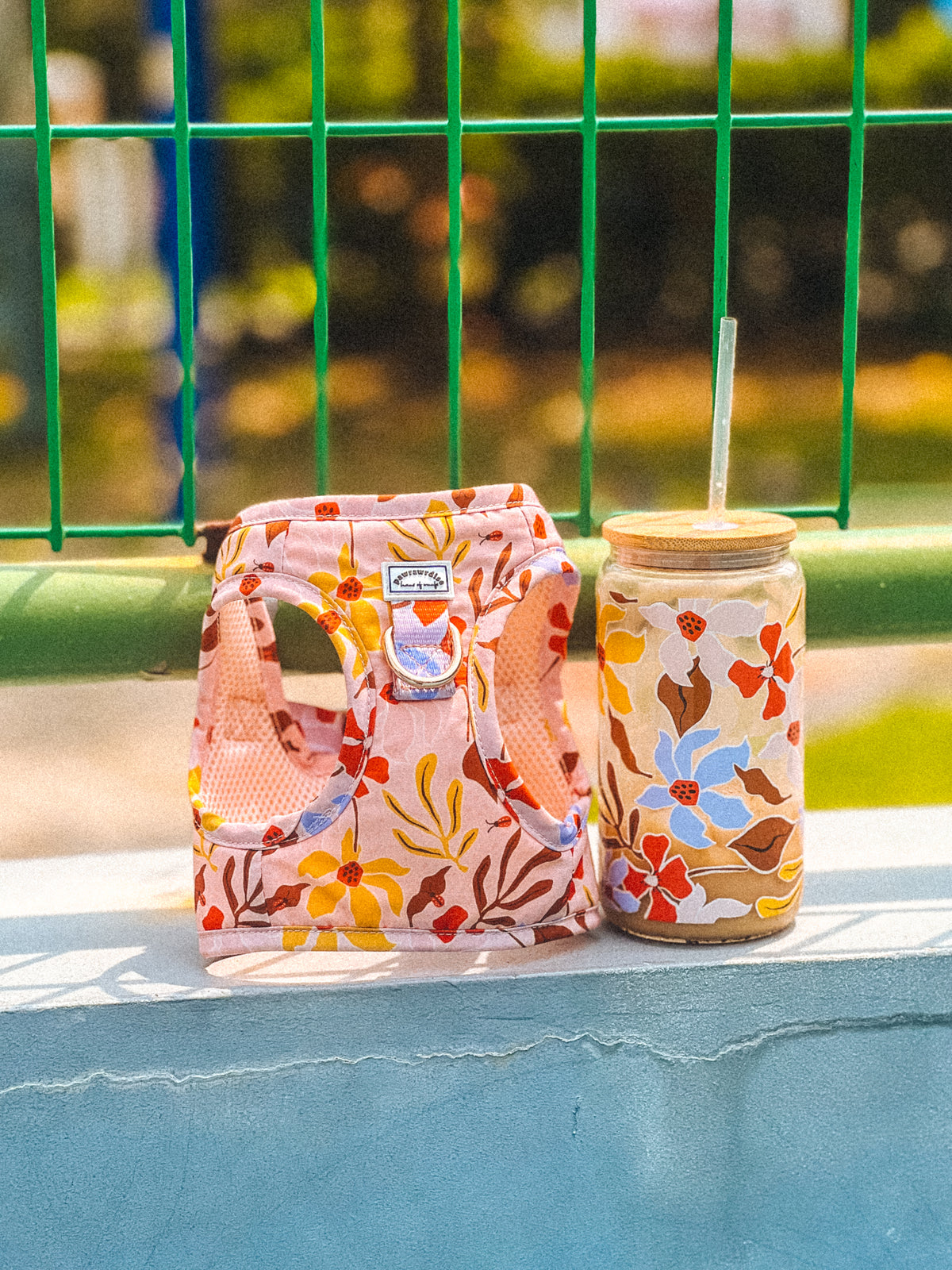Summer Lurving 16oz Glass Cup – glass cup with bamboo lid and reusable straw