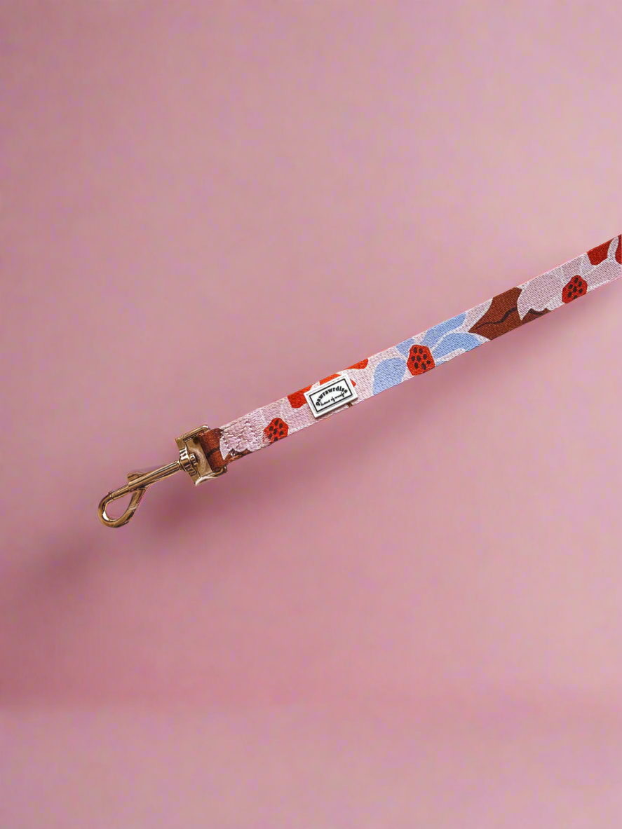 Summer Lurving matching harness and walking accessories for dogs and cats in a tropical-inspired print