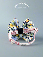 Sundae Floral Pillow Bow – handmade pillow bow for pets in a signature print