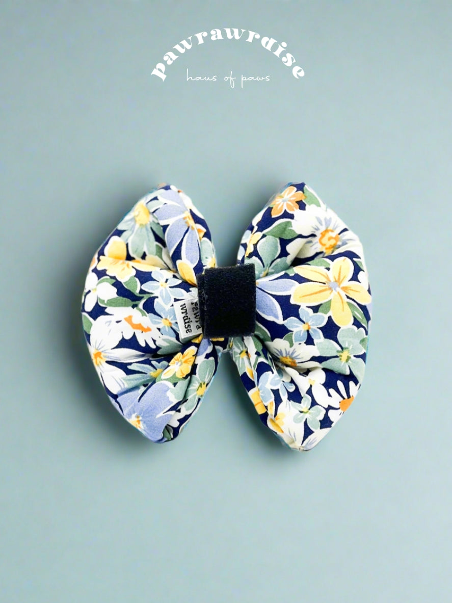Sundae Floral Pillow Bow – handmade pillow bow for pets in a signature print