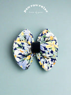 Sundae Floral Pillow Bow – handmade pillow bow for pets in a signature print