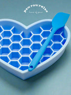 Valentina 2-in-1 Honeycomb Slow Feeder & Lick Mat with Spatula – pet feeding enrichment bowl with textured surface